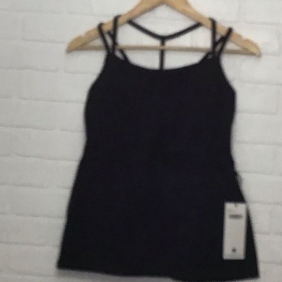 Sport light self bra tank top black soft gym training yoga running summer Large - Picture 5 of 14